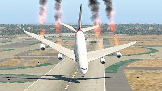 Pilot Have To Take Risk Of This Emergency Landing--Impossible Realistic Landing [Xp 11]...