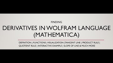 How to find Derivatives and visualize them along Tangent Lines in Wolfram Language (Mathematica)