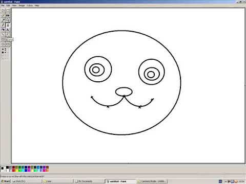 [Tutorial] How to draw a panda on MS Paint for Beginners