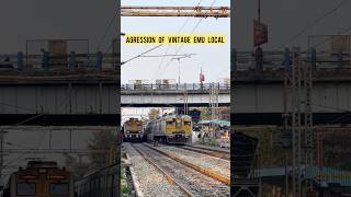 Agression Of Old Vintage Emu Local Train 🔥 #railway #train #emu #shorts #viral #trending #video