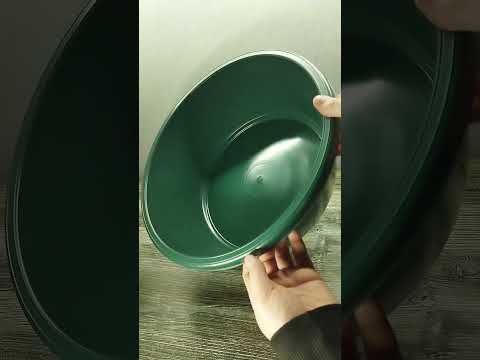 Таз пластиковый 15 литров Ø 41 см h=16 см (Юнипласт), видео 1