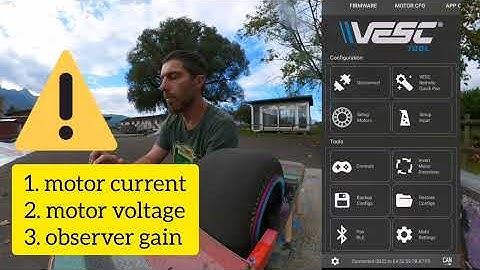 How to run motor detection and IMU calibration for VESC Little FOCer
