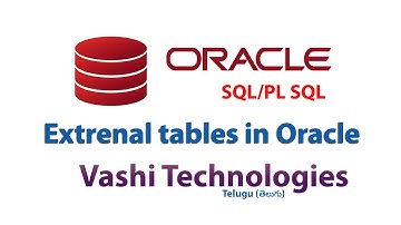 External Tables in Oracle