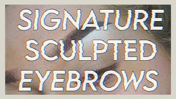 SIGNATURE SCULPTED EYEBROWS | My current faded brow routine 2020