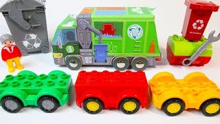 Learn Colors Building Duplo Garbage Truck Toys