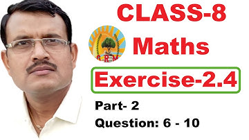 Class 8 maths Chapter 2 | Linear Equation In One Variable | Exercise 2.4 | Part 2