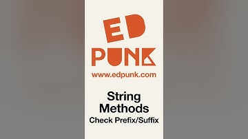 [Day 45] Checking for Prefix or Suffix in a String in Python  | Light Mode #100daysofpython