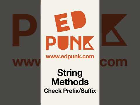 [Day 45] Checking for Prefix or Suffix in a String in Python  | Light Mode #100daysofpython