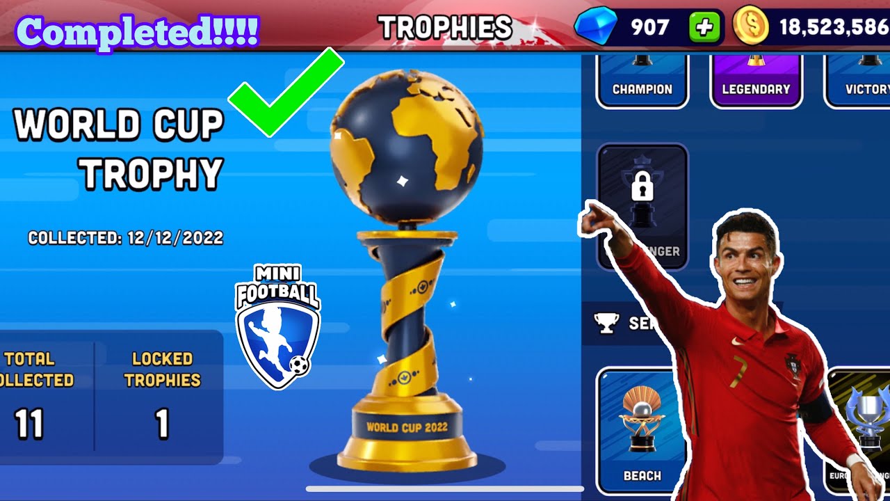 Mini Football - Gameplay - Win World Cup 2022 Trophy 