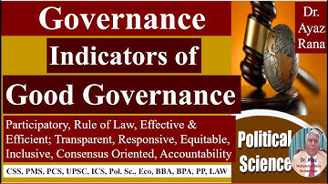 Good Governance indicators, Participation  URDU/Hindi/Eng. Slides, Dr. Ayaz Rana