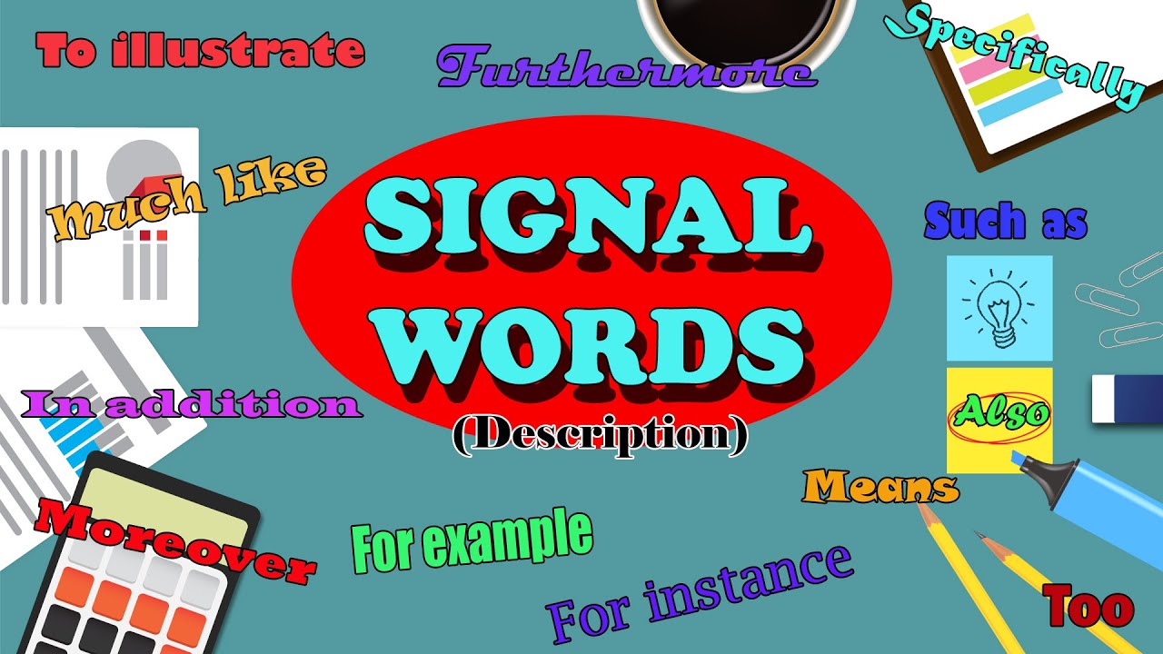 how to make a paper collage using signal words