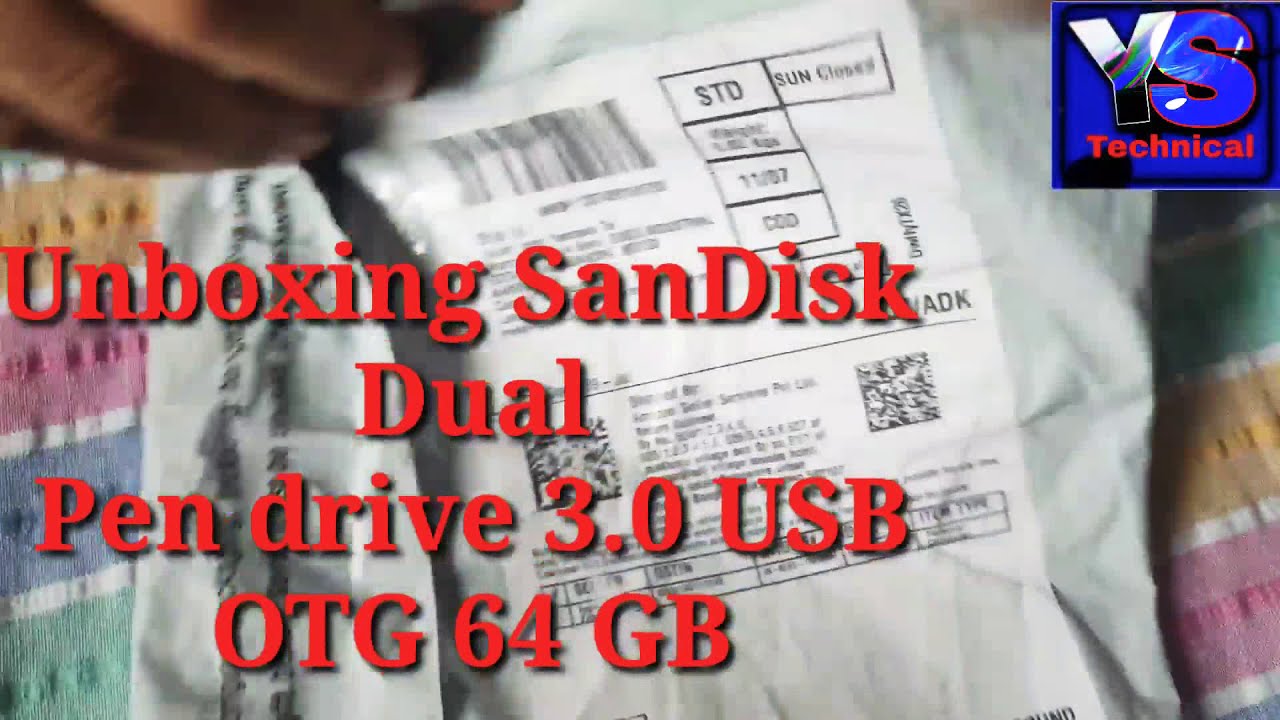 Unboxing SanDisk Ultra Dual Drive 3.0 USB, OTG, 64 GB