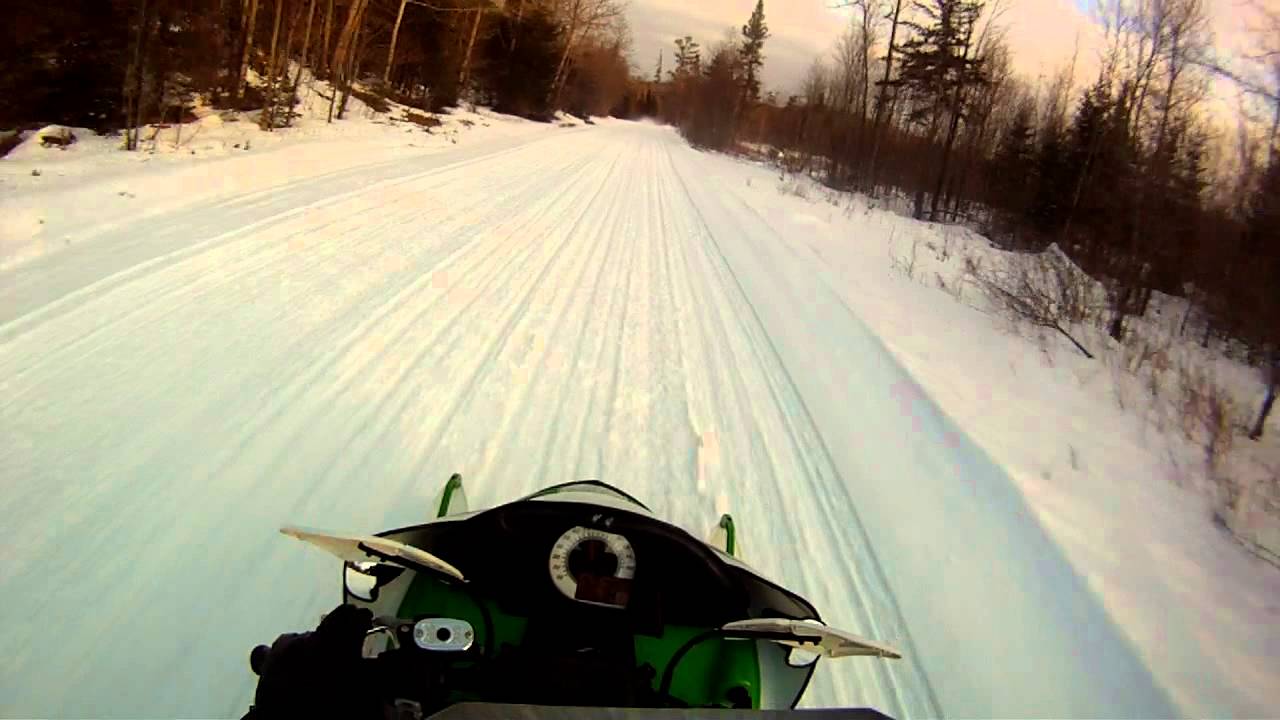 GoPro HD Snowmobile Run Perkins Clearing Speculator NY 2/17/12 (1st