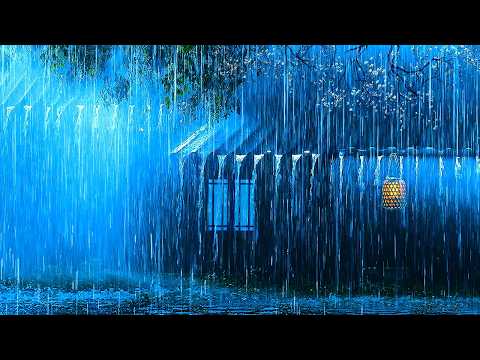 Get Over Insomnia with Torrential Rain & Rolling Thunder on a Tin Roof of a Farmhouse in the Forest