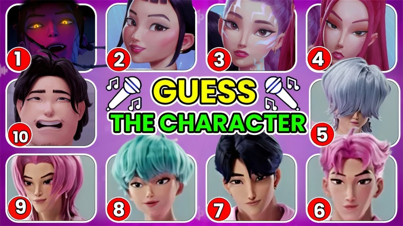 Guess K-Pop Demon Hunters Movie Character 2025 by Song & Emojis 🤩🎵🔥Huntrix, Rumi, Jinu, Saja Boys