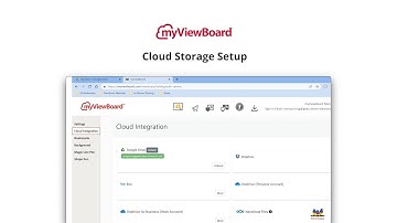 myViewBoard: Cloud Storage Setup