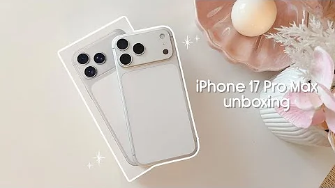 iphone 17 pro max aesthetic unboxing (silver) 🍎 cute cases and accessories, camera test + comparison