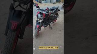 TVS APACHE 4V RED COLOUR RADIUM STICKER DESIGN MODIFICATION INSTALLATION 🔥🔥🔥🔥🔥👍🔥