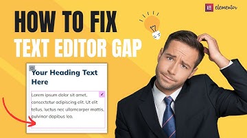 Elementor Text Editor Paragraph Spacing | (How to Fix)
