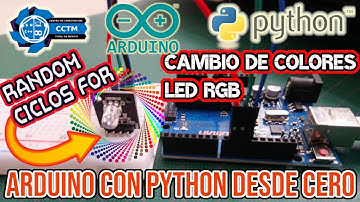 🐍 ➡️ 🤖 💡¿Cómo enviar colores desde Python a un LED RGB? | Ciclo for y módulo random