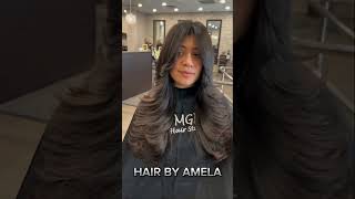 Layers | easy hairstyle for bride | face framing haircut | face framing layers | soft layer haircut