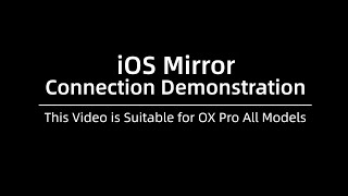 iOS Mirror Connection Demonstration Ousmin Car Stereo