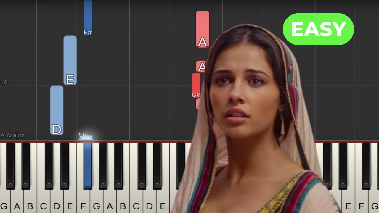 Speechless from aladdin naomi scott easy piano tutorial sheets