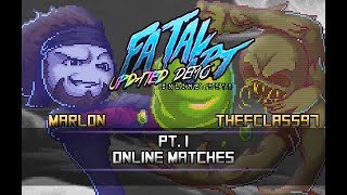 Fatal Art | Marlon vs Fclass Pt. 1 | I.K.E.M.E.N/M.U.G.E.N Online Matches
Both shaking some rust off, but we had some pretty fun matches. I took a batch from the last replay session to record, so yeah. Pretty fun, hope you enjoy. Downloads, paypal and more are in the description below. Thanks for watching!
-Fatal Art Discord-
https://discordapp.com/invite/eUg5ZEW
-Fatal Art Trailer-
https://www.youtube.com/watch?v=bwEjdjOQEe0
-IKEMEN Discord-
https://discord.gg/aFtqjYw
-Paypal-
https://www.paypal.me/FCJ97
-Twitter-
https://twitter.com/REV_TheFclass97
-IKEMEN MFG Section-
http://mugenguild.com/forum/ikemen-releases.409 Fatal Art | Marlon vs Fclass Pt. 1 | I.K.E.M.E.N/M.U.G.E.N Online Matches