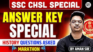 History Questions Asked in SSC CGL Exam | History Marathon Class for SSC CHSL 2025 | By Aman Sir