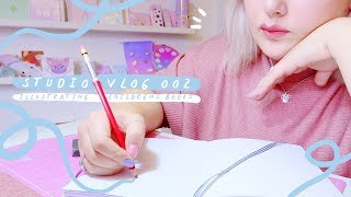 STUDIO VLOG 002 | Illustrating a Children's Book | New Enamel Pins | Packing Orders