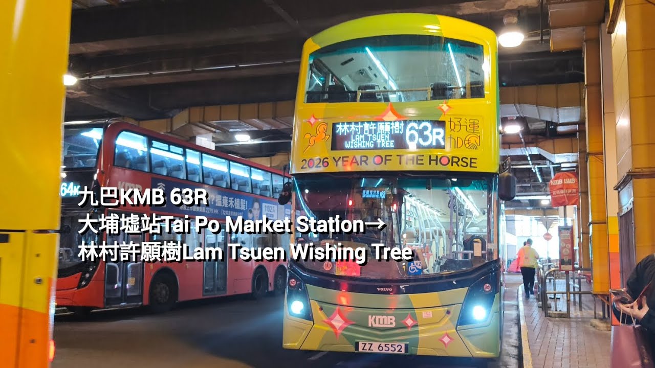 「愉快動物餅」九巴KMB 63R大埔墟站Tai Po Market Station→林村許願樹Lam Tsuen Wishing Tree 