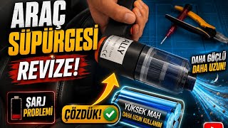 Şarjlı Araç Süpürgesi Pil Değişimi / Mah Değeri Yüksek Pil Taktık