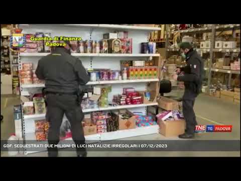 GDF: SEQUESTRATI DUE MILIONI DI LUCI NATALIZIE IRREGOLARI | 07/12/2023