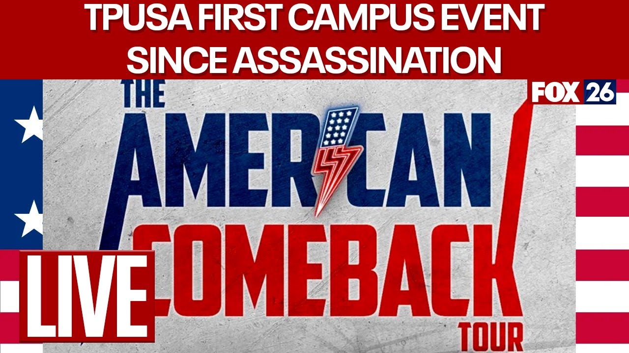 🔴 LIVE: Turning Point USA campus event in Utah | FOX 26 News - YouTube