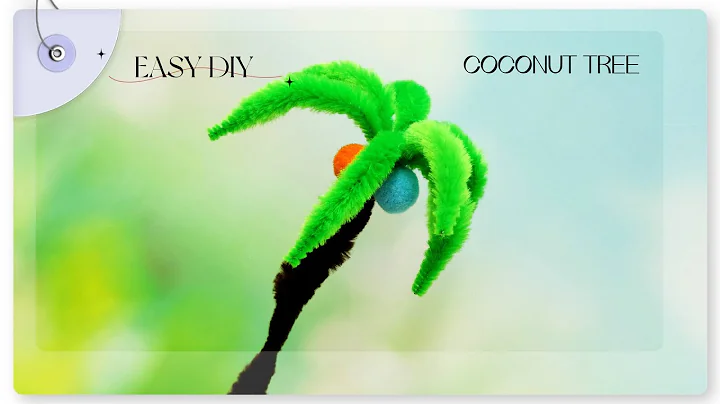 DIY Pipe Cleaner Coconut Tree | Easy Crafts for All Age