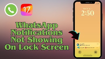 Fix WhatsApp Notifications Not Showing On Lock Screen iPhone iOS 17
