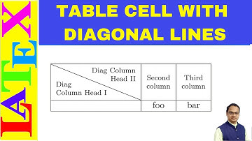 Diagonal Line in Table Header (LaTeX Tips/Solution-55)