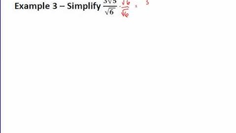 Special Right Triangles Part 2 - Dividing by Square Roots