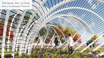 Random Arc Tunnel Pavilion Rhino Grasshopper Tutorial