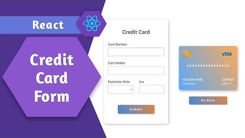 React js credit card form