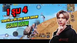 PUBG Mobile : 1 รุม 4 TonyK เอาให้ one man show scrim room