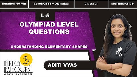 L-5 Olympiad Level Questions | Chapter 10 Understanding Elementary Shapes Class 6 | Aditi Vyas | TTB