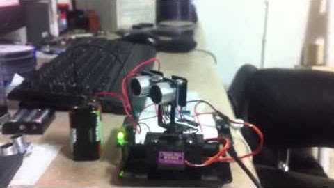 Picaxe 28X1 HC-SR04 and servo