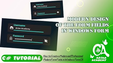 C# Modern design of the Form Fields in Windows Form
