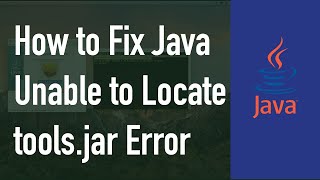 How to Fix Java Unable to Locate tools.jar error on a Mac