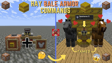 Command Block Tutorial #295: Hay Bale Armor Commands in Minecraft (1.21.6+)