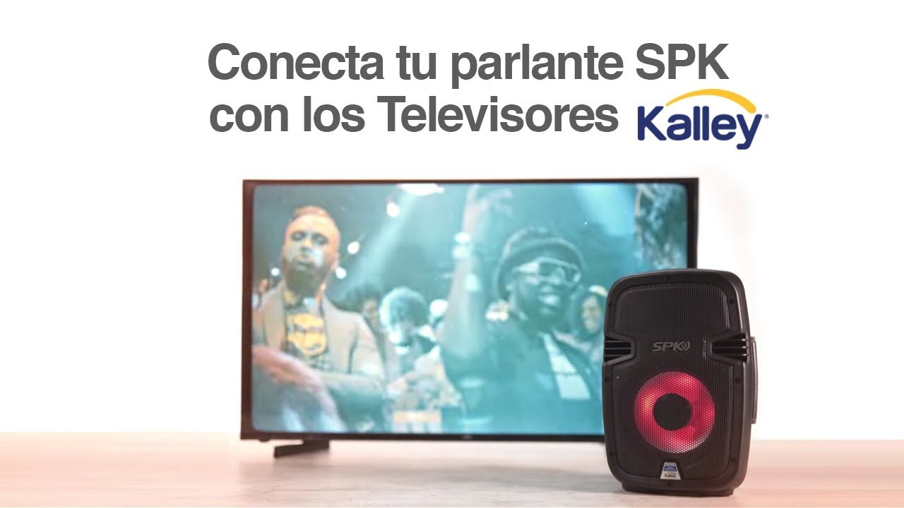 Cómo conectar tu parlante SPK con los televisores Kalley? 