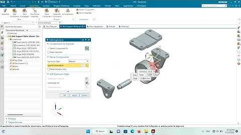 Siemens NX [2022] Tutorial - Belt Support Roller Exploded View