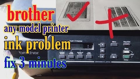How to fix brother dcp-t700w printer printing problem ll head clining ll pipe empty