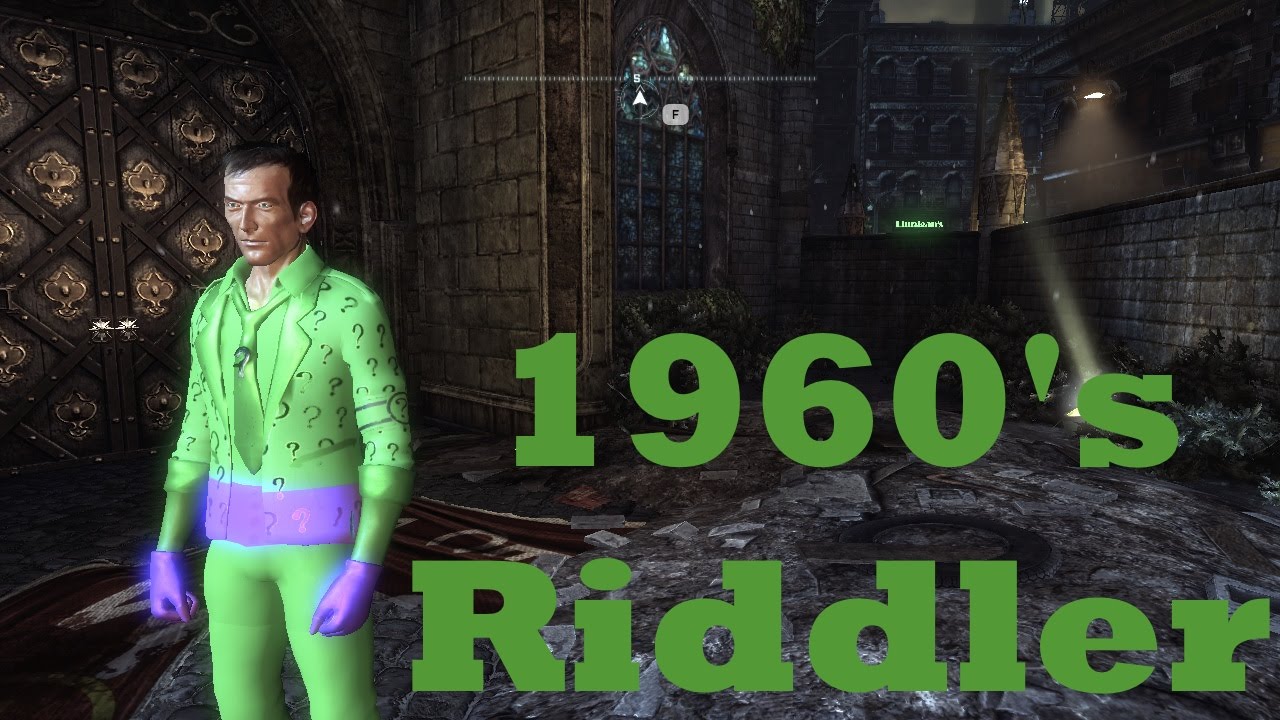 Batman Arkham City: 1960's Riddler Mod - YouTube